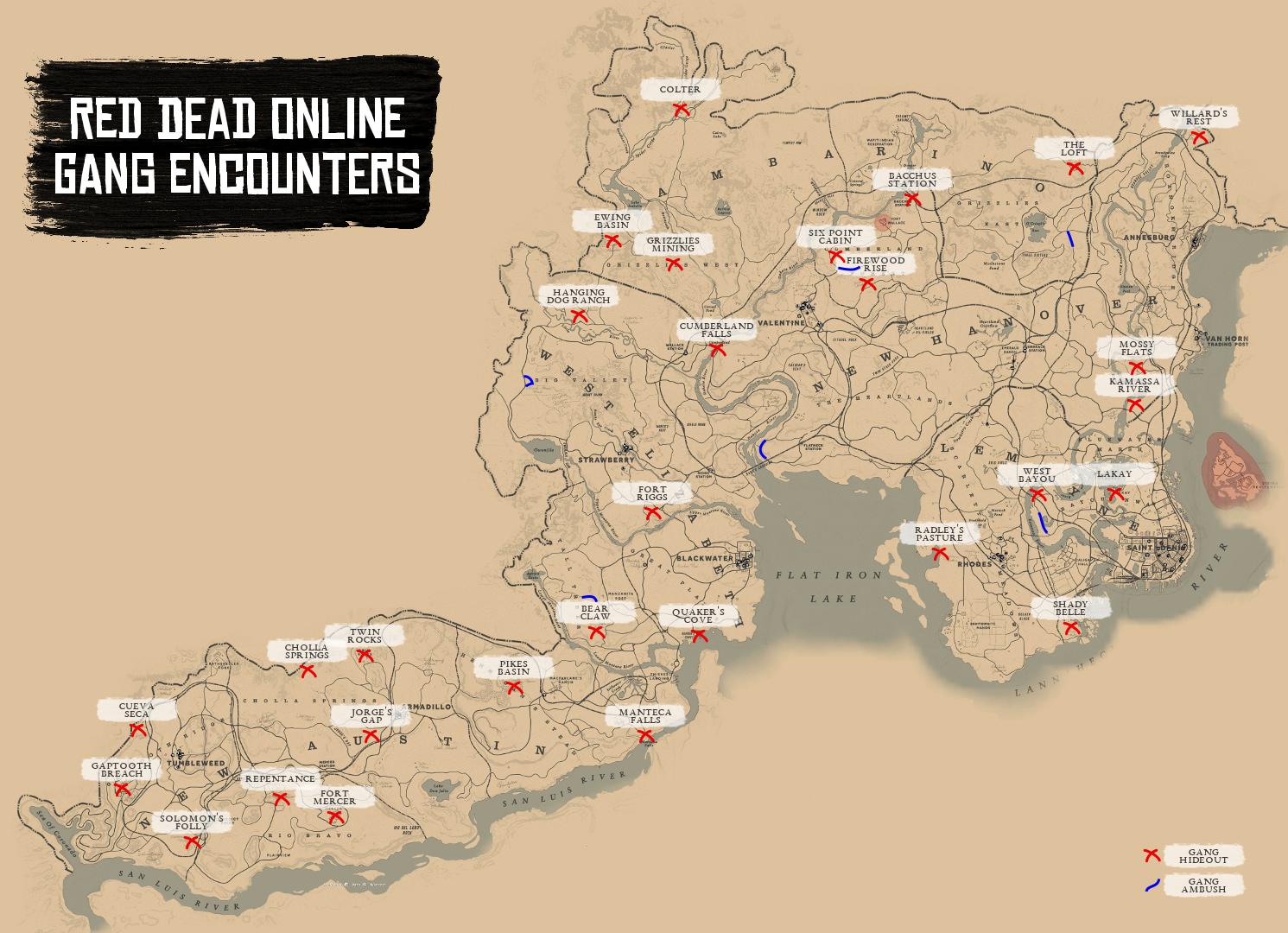 red dead redemption 2 ign interactive map