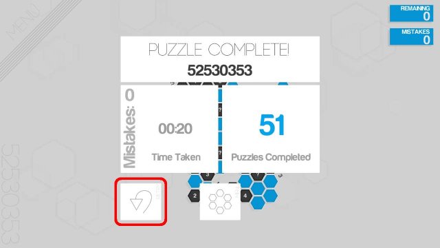 Hexcells Infinite - Fastest Puzzle for 60 Down 999,999,940 to Go Achievement