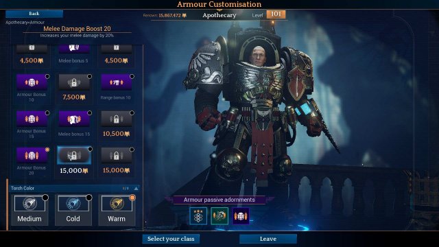 Space Hulk: Deathwing - Master Apothecary / Front Line Healer Tank