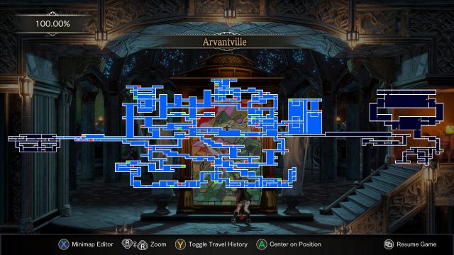 Bloodstained: Ritual of the Night - 100% Map Exploration for the Cartographer Achievement