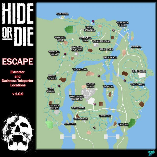 Hide Or Die - Escape Map: Extractors & Teleporters