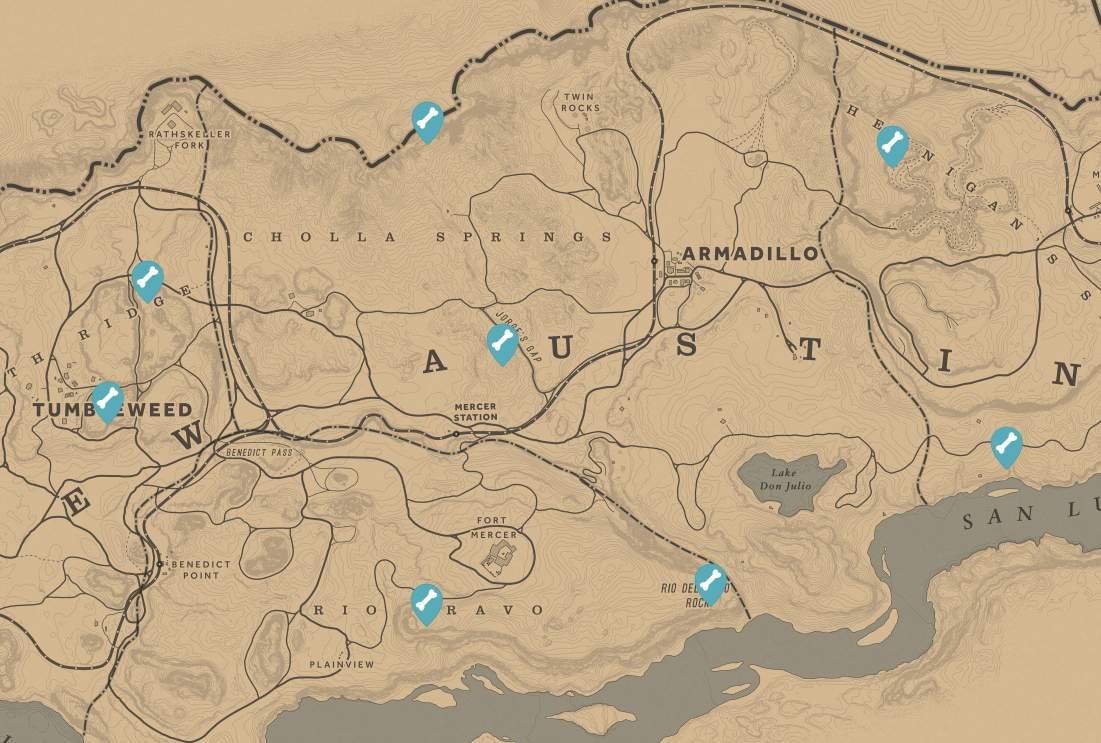 red dead redemption 2 treasure maps