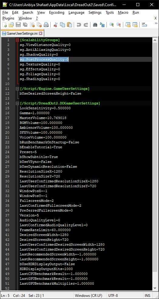 Dreadout 2 Modding Configuration Files Guide