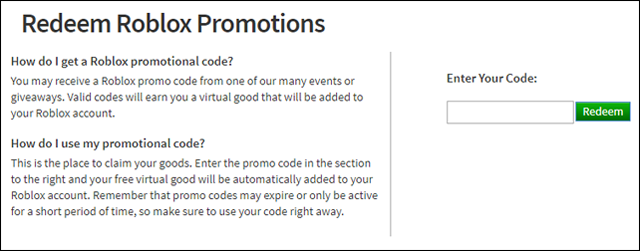 Roblox All Promo Codes July 2020