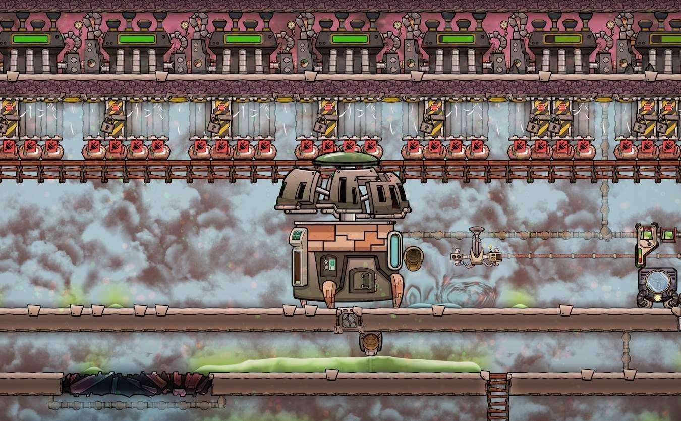 Oxygen Not Included HowTo - Make use of a cool steam vent 